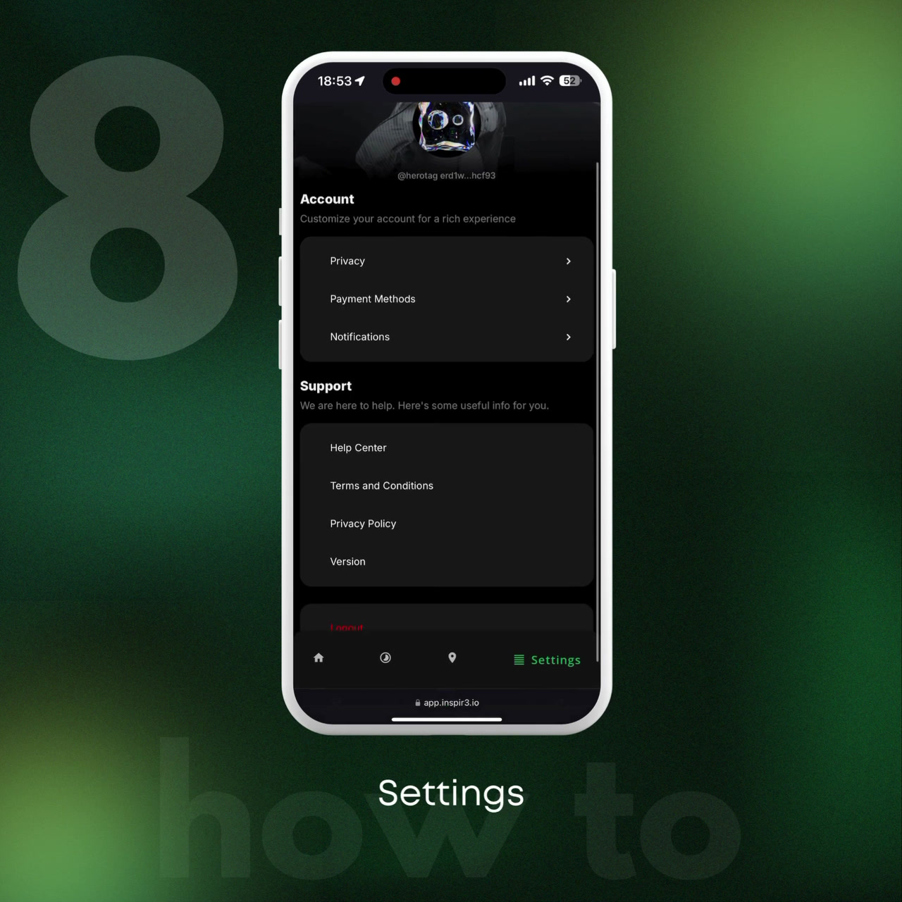 8. settings